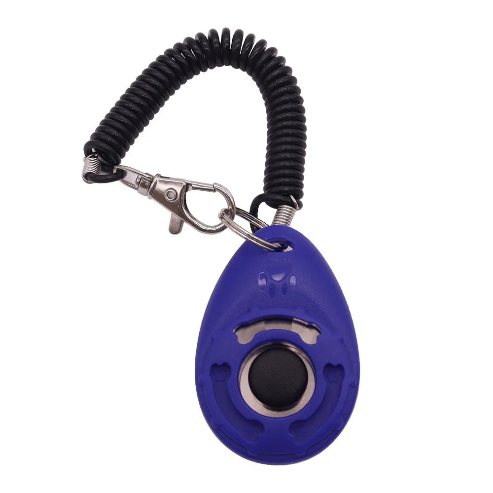 1 Set Pet Dog Trainer Clicker Training Tool With Instructions Obedience Teaching Aid Wholesale Supplies Christmas New Year Gift