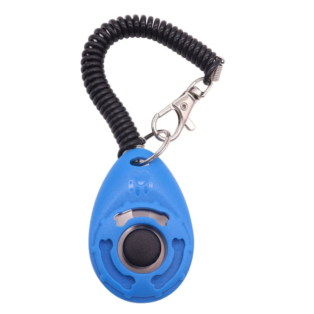 1 Set Pet Dog Trainer Clicker Training Tool With Instructions Obedience Teaching Aid Wholesale Supplies Christmas New Year Gift