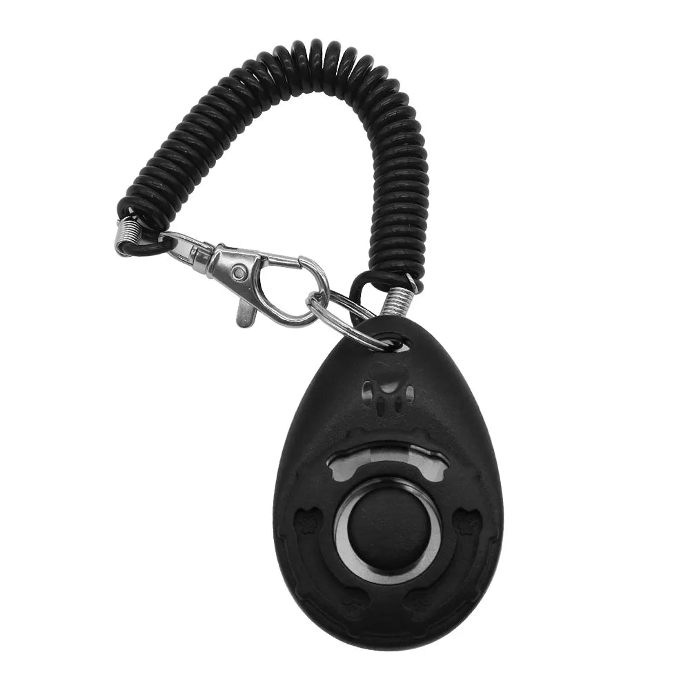 1 Set Pet Dog Trainer Clicker Training Tool With Instructions Obedience Teaching Aid Wholesale Supplies Christmas New Year Gift