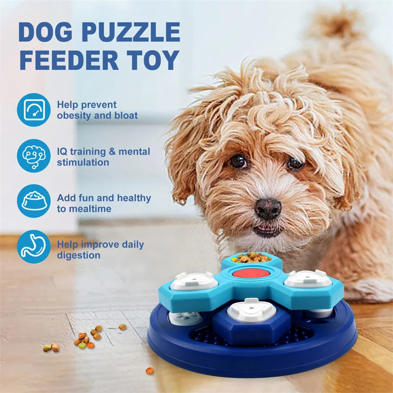 Slow Feeder Dog Bowl Mental Stimulate Detachable Puzzle Slow Eating Pet Bowl Anti-slip Interactive Treat Dispenser Toys for Dogs