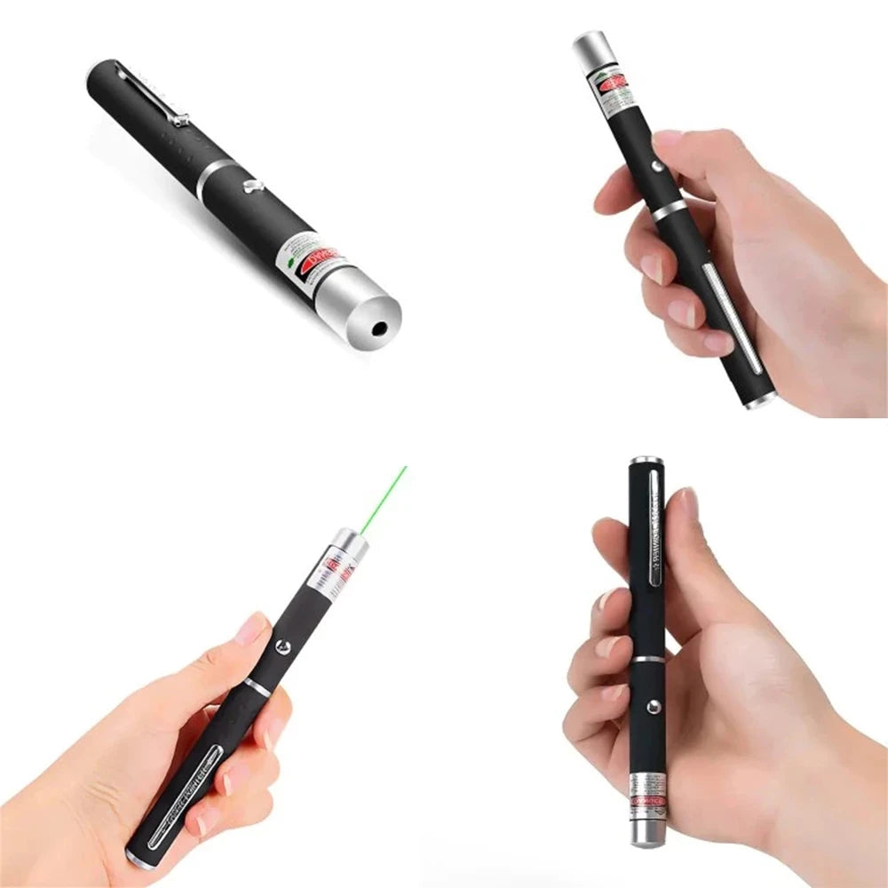 Laser Pointer Red Green Purple Three-color Laser Pointer Projection Teaching Demonstration Pen Toys for Pets and Cats