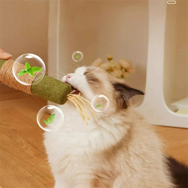 Smart Cat Toys Interactive Ball Plush Electric Catnip Training Toy Kitten Touch Sounding Pet Product Squeak Toy Ball Cat Supplie