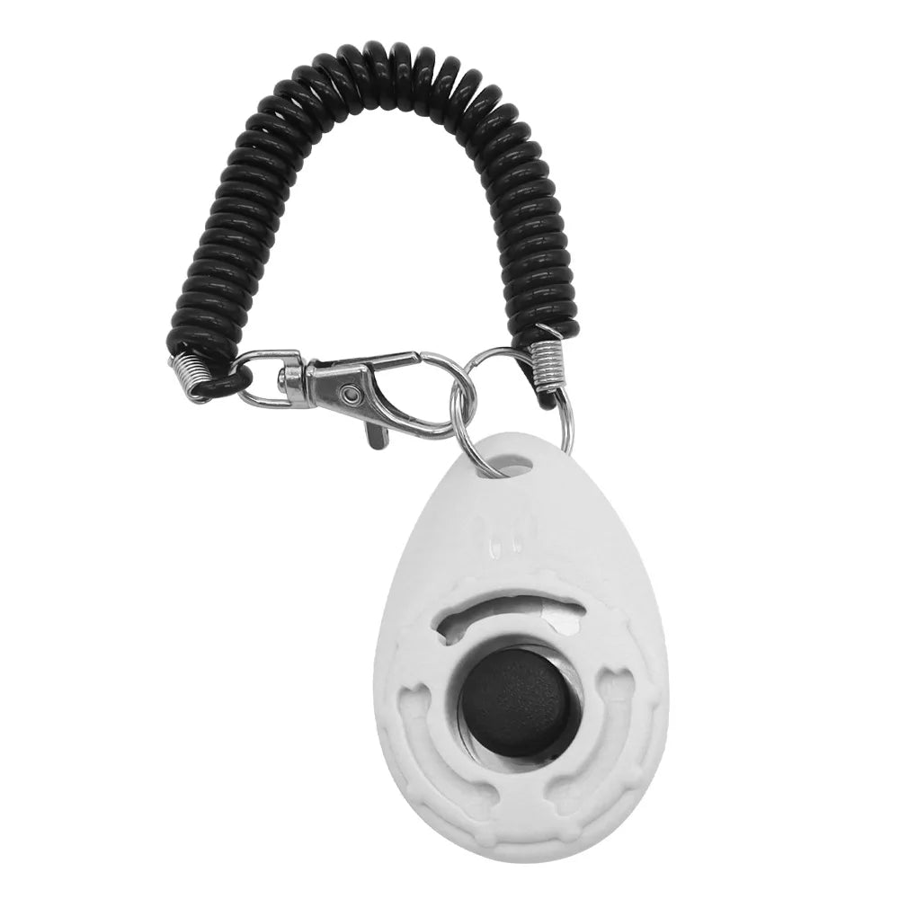 1 Set Pet Dog Trainer Clicker Training Tool With Instructions Obedience Teaching Aid Wholesale Supplies Christmas New Year Gift