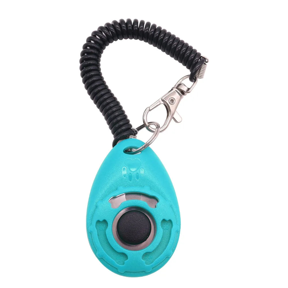 1 Set Pet Dog Trainer Clicker Training Tool With Instructions Obedience Teaching Aid Wholesale Supplies Christmas New Year Gift