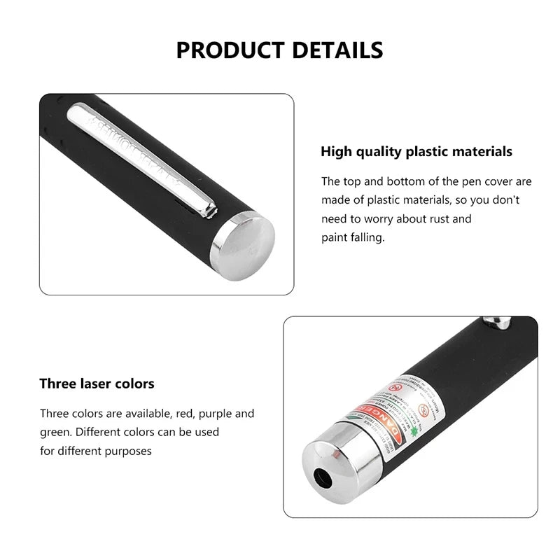 Laser Pointer Red Green Purple Three-color Laser Pointer Projection Teaching Demonstration Pen Toys for Pets and Cats
