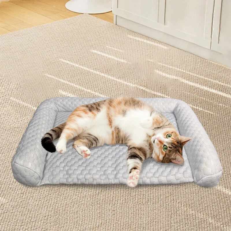 Pet Cooling Gel Pad, Eco-Friendly Material,Self-Cooling Ice Mat for Dogs and Cats, Waterproof & Portable, Medium Size