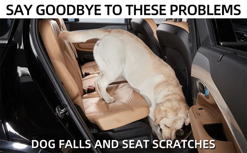 Dog Car Seat for Small To Large Dogs Pet Nest Back Seat Extender for Car Back Seat Waterproof Dog Hammock with Mesh Pocket