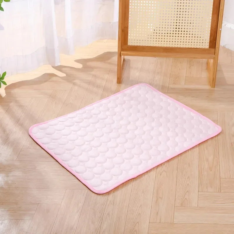 Dog Cooling Summer Pad Mat For Dogs Cat Blanket Sofa Breathable Pet Dog Bed Summer Puppy Pet Mat Car Seat Cover Pet Supplies