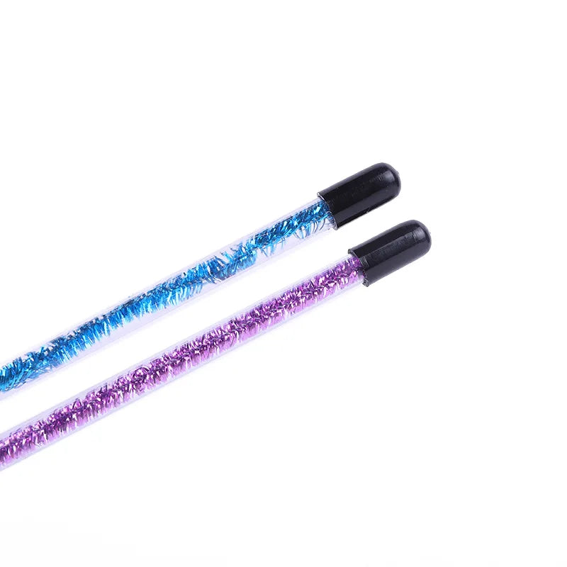 5pcs Funny Kitten Cat Teaser Interactive Toy Rod with Bell and Feather Toys For Pet Cats Stick Wire Chaser Wand Toy Random Color