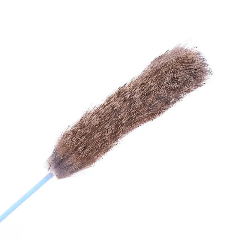 5pcs Funny Kitten Cat Teaser Interactive Toy Rod with Bell and Feather Toys For Pet Cats Stick Wire Chaser Wand Toy Random Color