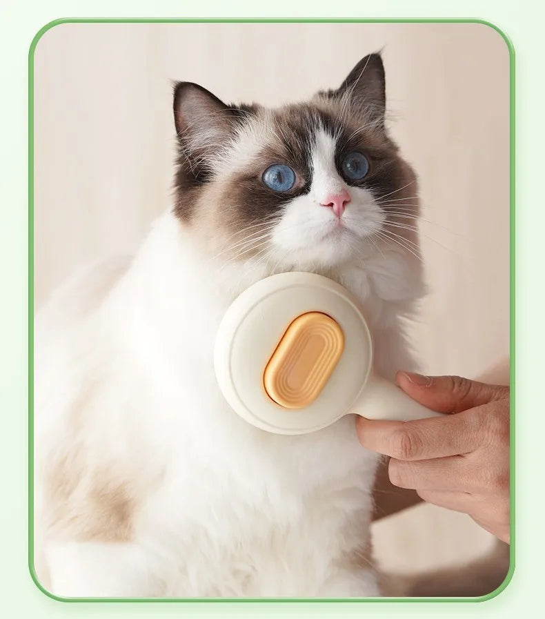 Cat Brush Self-cleaning Cat Brush Pet Hair Remover One Click Combs for Cats Hair Cleaning Pet Grooming Massage Dog Comb Brushes