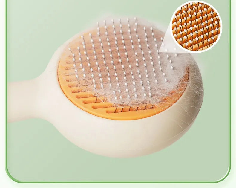 Cat Brush Self-cleaning Cat Brush Pet Hair Remover One Click Combs for Cats Hair Cleaning Pet Grooming Massage Dog Comb Brushes