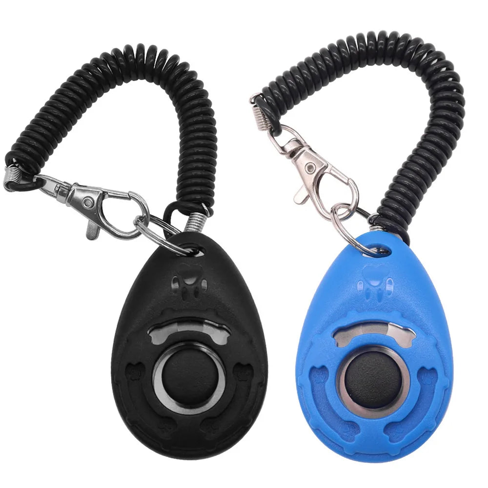 1 Set Pet Dog Trainer Clicker Training Tool With Instructions Obedience Teaching Aid Wholesale Supplies Christmas New Year Gift
