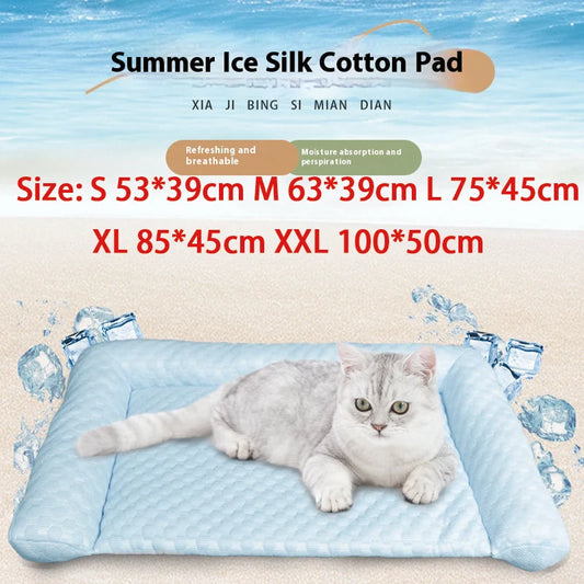 Pet Cooling Gel Pad, Eco-Friendly Material,Self-Cooling Ice Mat for Dogs and Cats, Waterproof & Portable, Medium Size