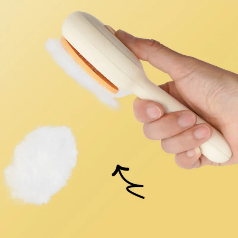 Cat Brush Self-cleaning Cat Brush Pet Hair Remover One Click Combs for Cats Hair Cleaning Pet Grooming Massage Dog Comb Brushes