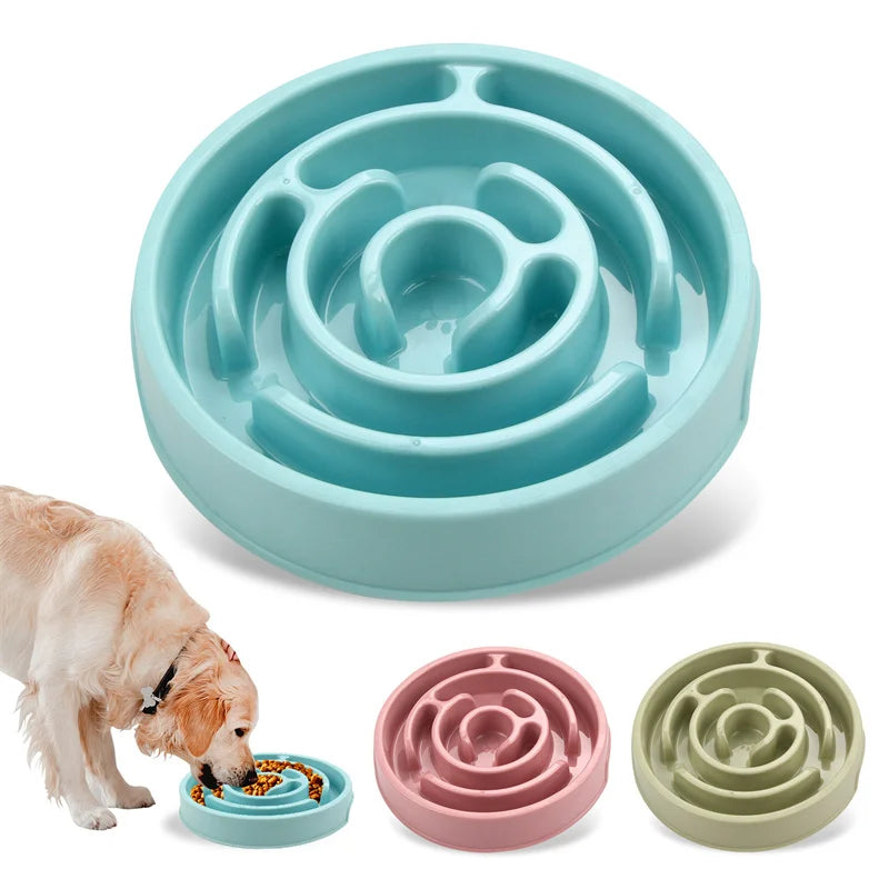 Slow Feeder Dog Bowl Mental Stimulate Detachable Puzzle Slow Eating Pet Bowl Anti-slip Interactive Treat Dispenser Toys for Dogs